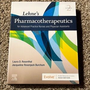 Lehne's Pharmacotherapeutics Textbook NWOT